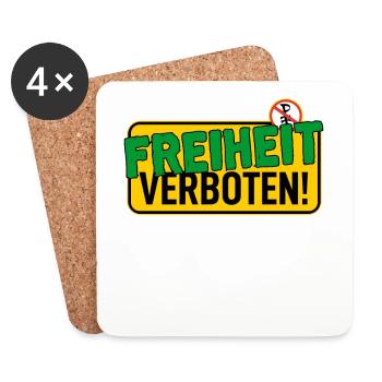 Shield: Freedom Forbidden - Coasters (set of 4) - white - Front