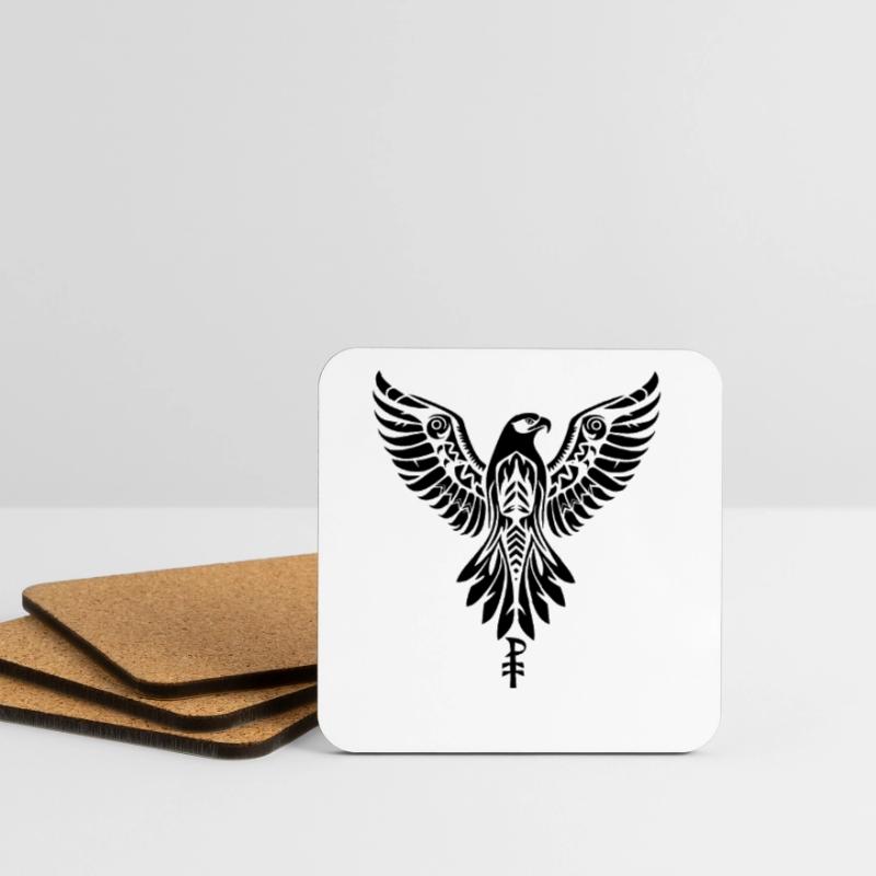 Emblem eines Raubvogels oder Adlers Untersetzer (4er-Set)