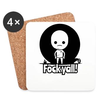 You're all annoying, stick figures - Coasters (set of 4) - white - Front