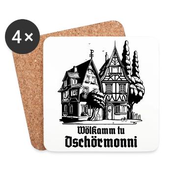 Welcome to Germany - Coasters (set of 4) - white - Front