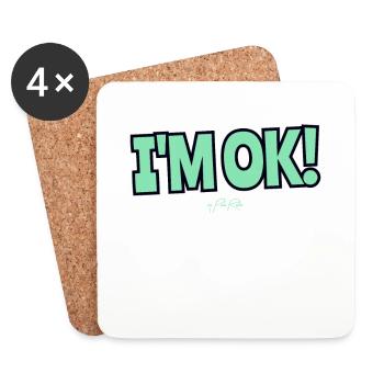 I am well - Coasters (set of 4) - white - Front