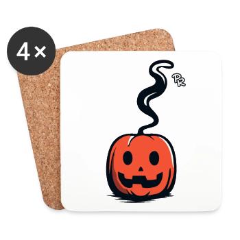 Another fun pumpkin - Coasters (set of 4) - white - Front