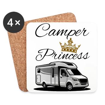 Camper Princesse-Camper Princesse - Dessous de verre (lot de 4) - blanc - Devant