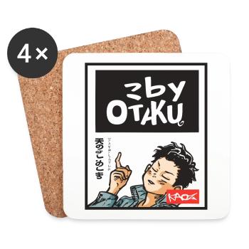 Macht keinen Sinn, by Otaku schlauer Junge - Untersetzer (4er-Set) - Weiß - Vorne