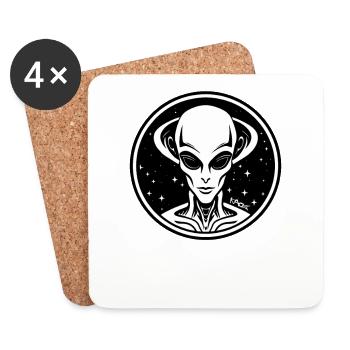 Überlegene, wunderschöne, saubere Super-Aliens - Untersetzer (4er-Set) - Weiß - Vorne