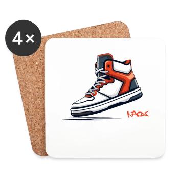 Sneaker Fan Turnschuh - Coasters (set of 4) - white - Front
