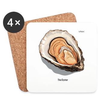 The Oyster - Coasters (set of 4) - white - Front