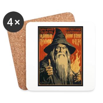 Parody for the Grey Mages Guild - Coasters (set of 4) - white - Front
