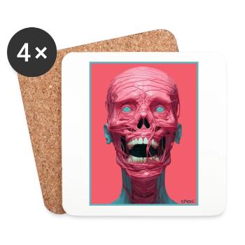 Anatomy for Beginners: Dentists and Doctors - Coasters (set of 4) - white - Front