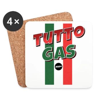 Tutto Gas 2024 - Ligi - Vollgas in Lignano - Untersetzer (4er-Set) - Weiß - Vorne