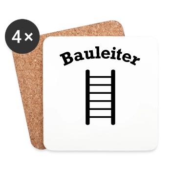 Bauleiter Outfit Handwerker - Untersetzer (4er-Set) - Weiß - Vorne