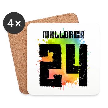 Mallorca 24 Trikot 2024 - Untersetzer (4er-Set) - Weiß - Vorne