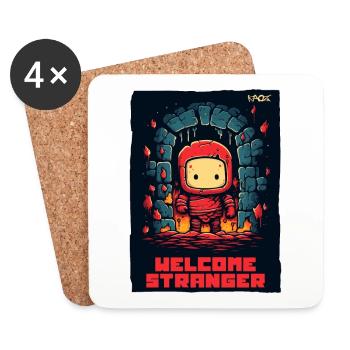 Welcome to my dungeon, stranger - Coasters (set of 4) - white - Front