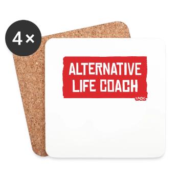 Alternative Life Advisor Coach - Coasters (set of 4) - white - Front