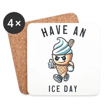 Have an nice day - Coasters (set of 4) - white - Front