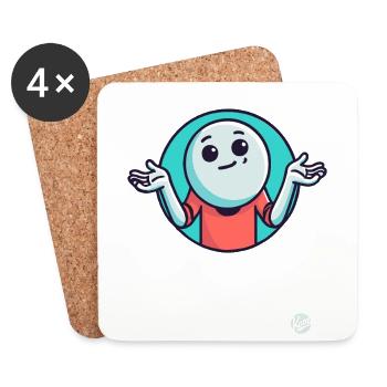 Well, what the hell – I don't know - Coasters (set of 4) - white - Front
