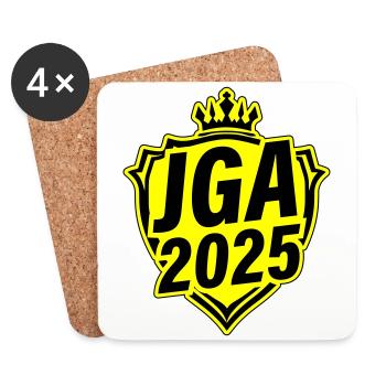Jga 2025 Junggesellen Abschied - Untersetzer (4er-Set) - Weiß - Vorne