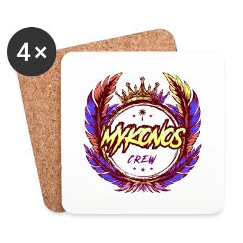 Mykonos Crew Coloré - Dessous de verre (lot de 4) - blanc - Devant