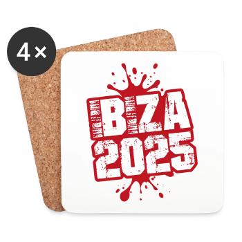 Blobs d’Ibiza 2025 - Dessous de verre (lot de 4) - blanc - Devant