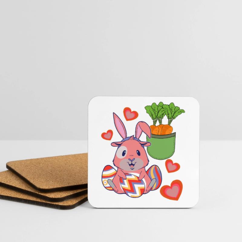 Bunny Bunny Easter Bunny Easter Eggs Eggs Coasters (set of 4)