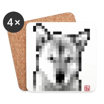 Jindo Mosaik mL - Untersetzer (4er-Set) - Weiß - Vorne