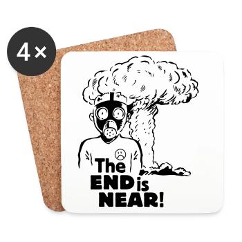 the end is near - anti nuclear energy - Untersetzer (4er-Set) - Weiß - Vorne