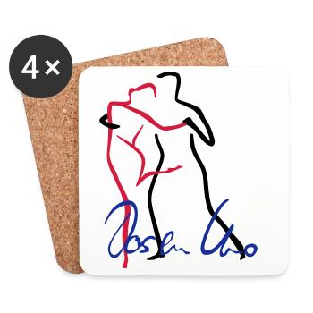 Tango-1 - Untersetzer (4er-Set) - Weiß - Vorne