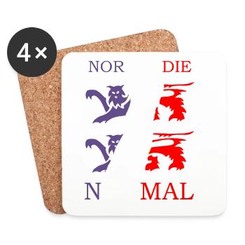NORMANDIE / NORMAL Louis RUNEMBERG © Adagp - Dessous de verre (lot de 4) - blanc - Devant