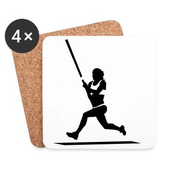 Jump - Coasters (set of 4) - white - Front