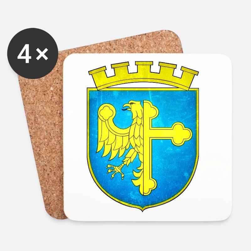 Opole - Polen - Untersetzer (4er-Set) - Weiß