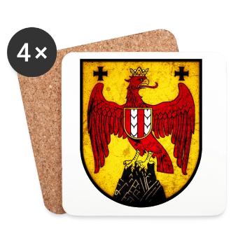 Burgenland - Österreich - Untersetzer (4er-Set) - Weiß - Vorne
