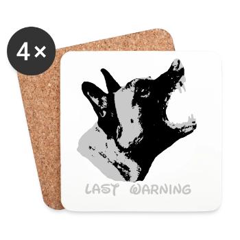 Wachhund Malinois Schaeferhund Hundesport - Untersetzer (4er-Set) - Weiß - Vorne