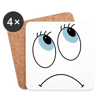 eyes - Coasters (set of 4) - white - Front