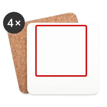 Project Hail Mary Ah - Coasters (set of 4) - white - Front