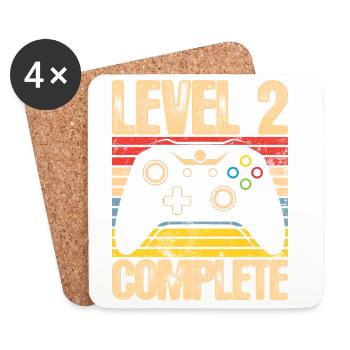 Level 2 Complete Controller - Untersetzer (4er-Set) - Weiß - Vorne