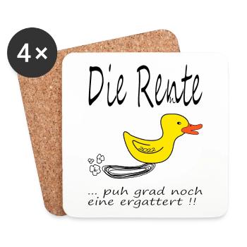 rEnte 2022 - Untersetzer (4er-Set) - Weiß - Vorne