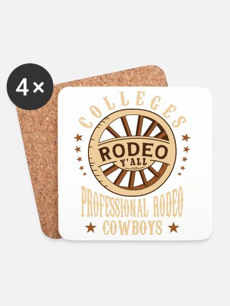 Universitäten Rodeo - Untersetzer (4er-Set) - Weiß