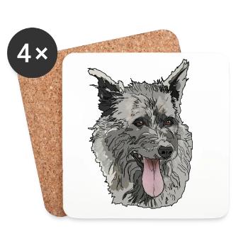Berger Picard - Coasters (set of 4) - white - Front