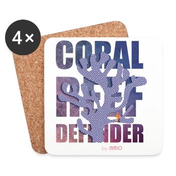 Coral Defender Crew von . NEMO - Untersetzer (4er-Set) - Weiß - Vorne