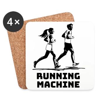 RUNNING MACHINE - Untersetzer (4er-Set) - Weiß - Vorne
