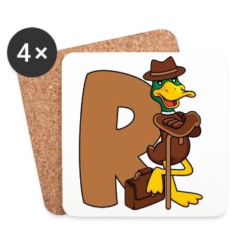 Rente - Untersetzer (4er-Set) - Weiß - Vorne