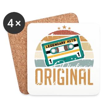 October 1959 Birthday present 1959 October - Coasters (set of 4) - white - Front