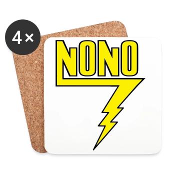Nono - Dessous de verre (lot de 4) - blanc - Devant