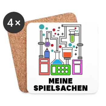 Karriere Statement Wissenschafter Job Beruf - Untersetzer (4er-Set) - Weiß - Vorne