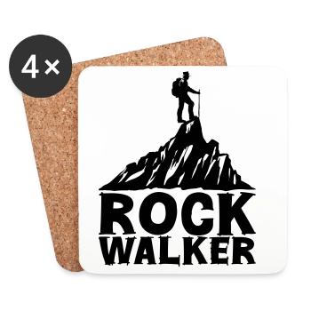 Rock Walker [Noir] - Dessous de verre (lot de 4) - blanc - Devant