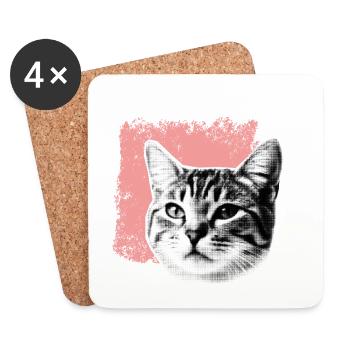 BEST CAT MUM - Coasters (set of 4) - white - Front