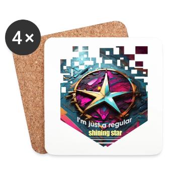 shining star - Untersetzer (4er-Set) - Weiß - Vorne
