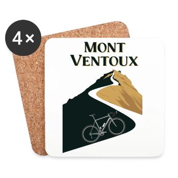 Mont Ventoux: Legendary Cyclists' Climb - Coasters (set of 4) - white - Front
