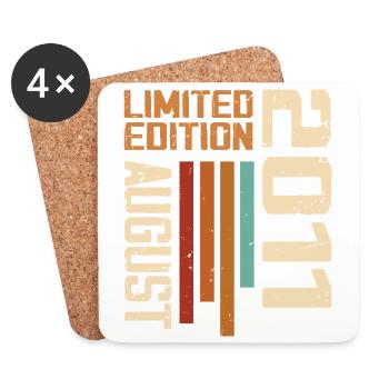 August 2011 Birthday Gift August 2011 August - Coasters (set of 4) - white - Front