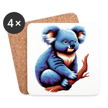 Koala - Coasters (set of 4) - white - Front